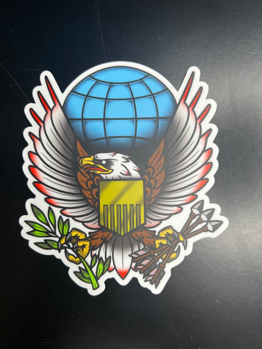 "GWOT Crest" Slap Wet Bucket Tattoo