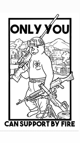 Support By Fire Flag